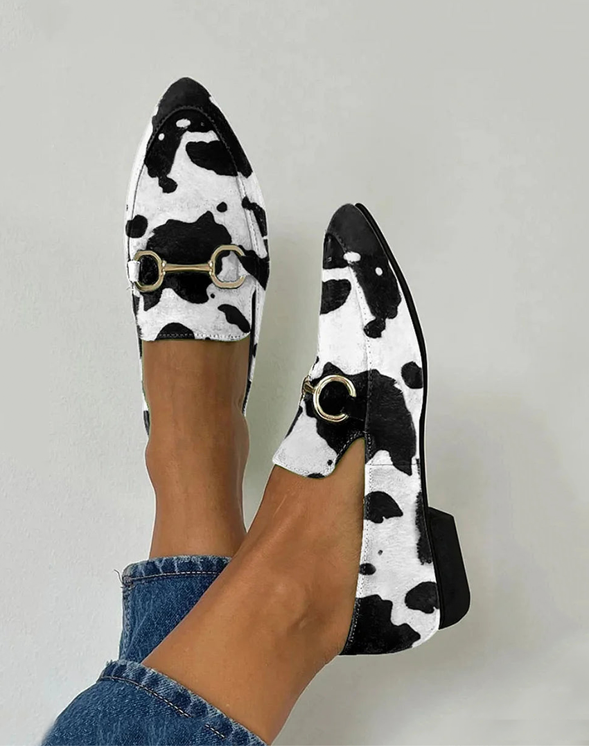 Anna - Mocassins imprimés à détail boucle