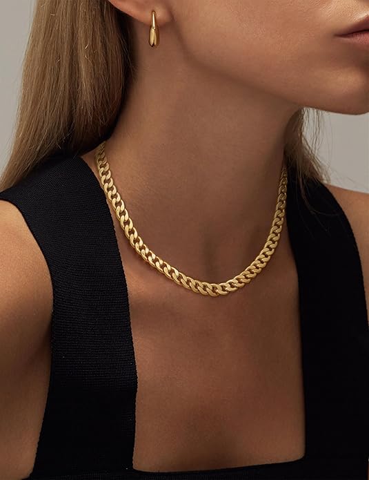 Éléonore - Collier Chunky à Maillons Cubains