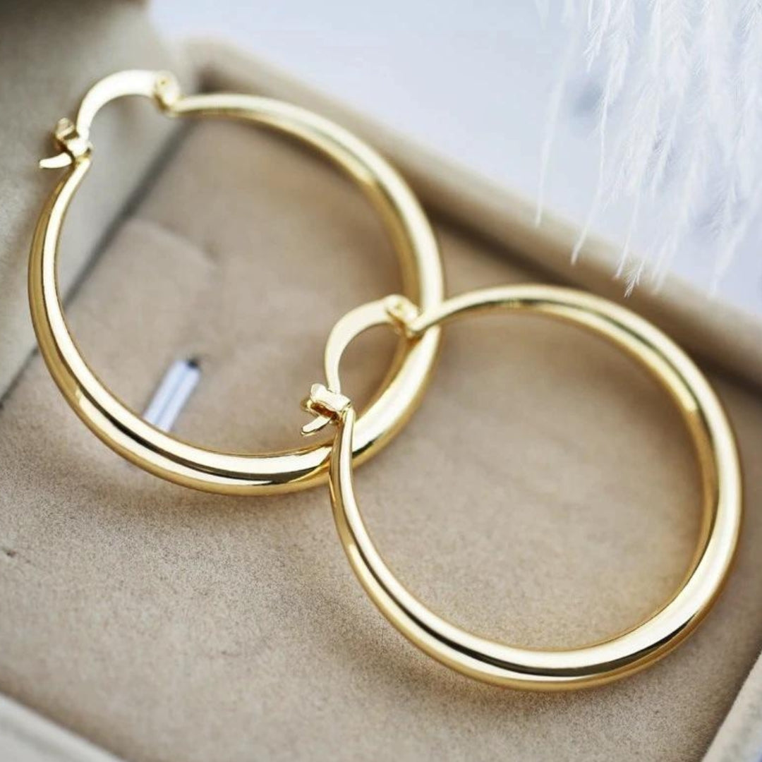 Dolorès - Boucles d'Oreilles Dorées à Fort Impact