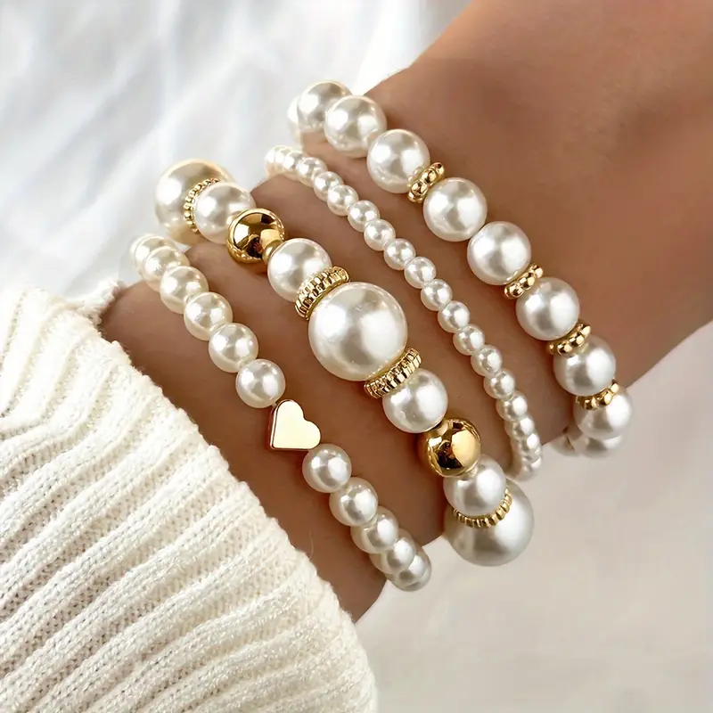 Amélie - Ensemble de Bracelets Intemporels en Perles