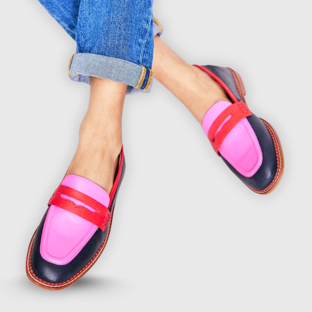 Giuliana - Mocassins bicolores