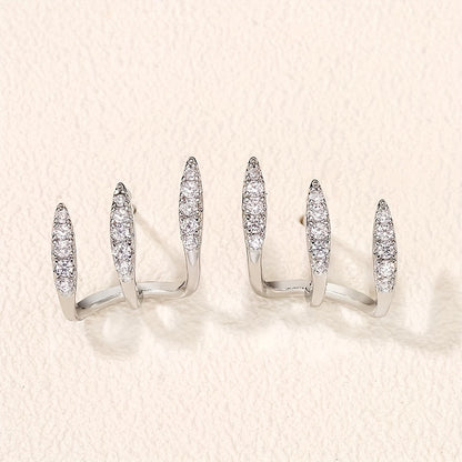 Flore - Boucle d'Oreille Triple Élégante