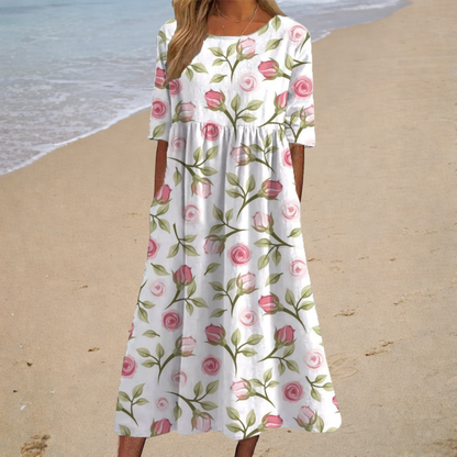 Aurélie | Robe midi romantique