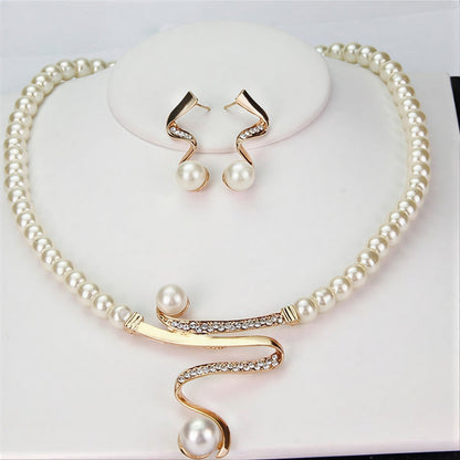 Ensemble de Bijoux Élégant en Perles