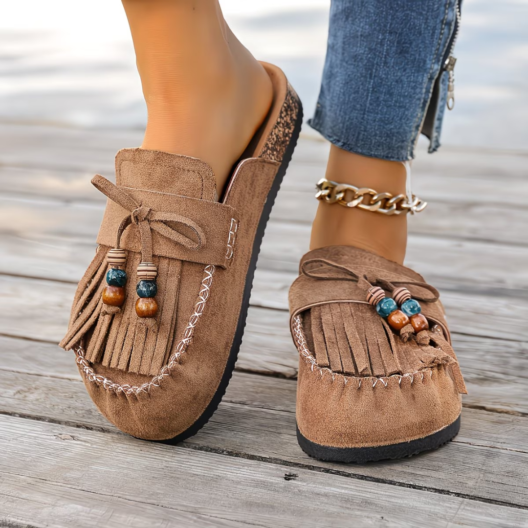 Maya | Mocassins bohèmes en daim