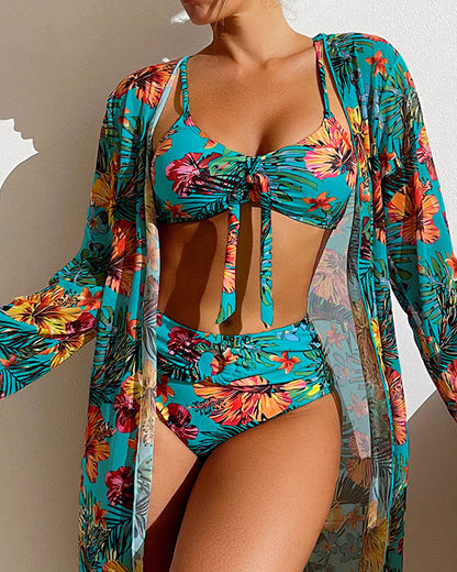 Glenda - Bikini à Jupe Fleurie