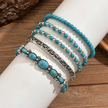 Mirella™ - Collection de Bracelets Boho avec Perles Turquoise