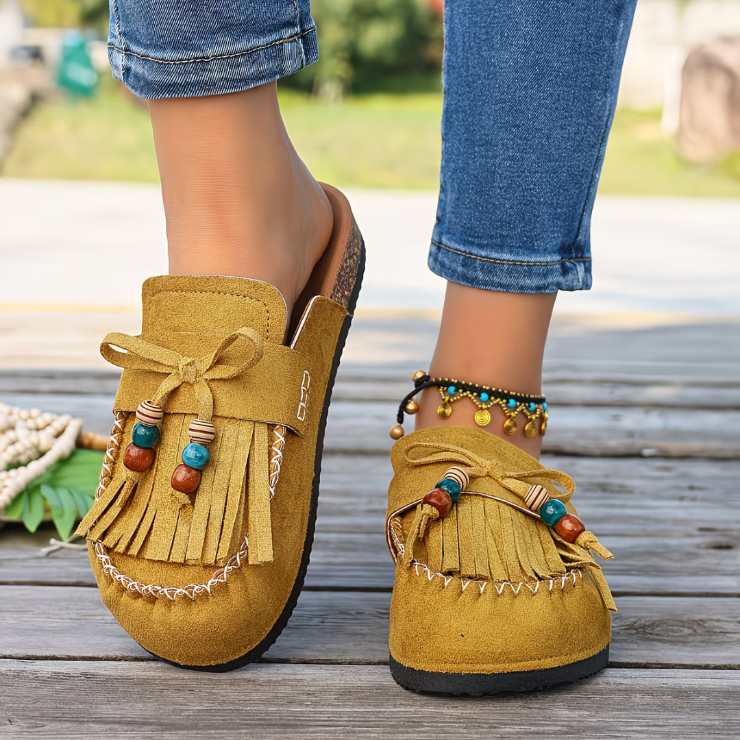 Maya | Mocassins bohèmes en daim