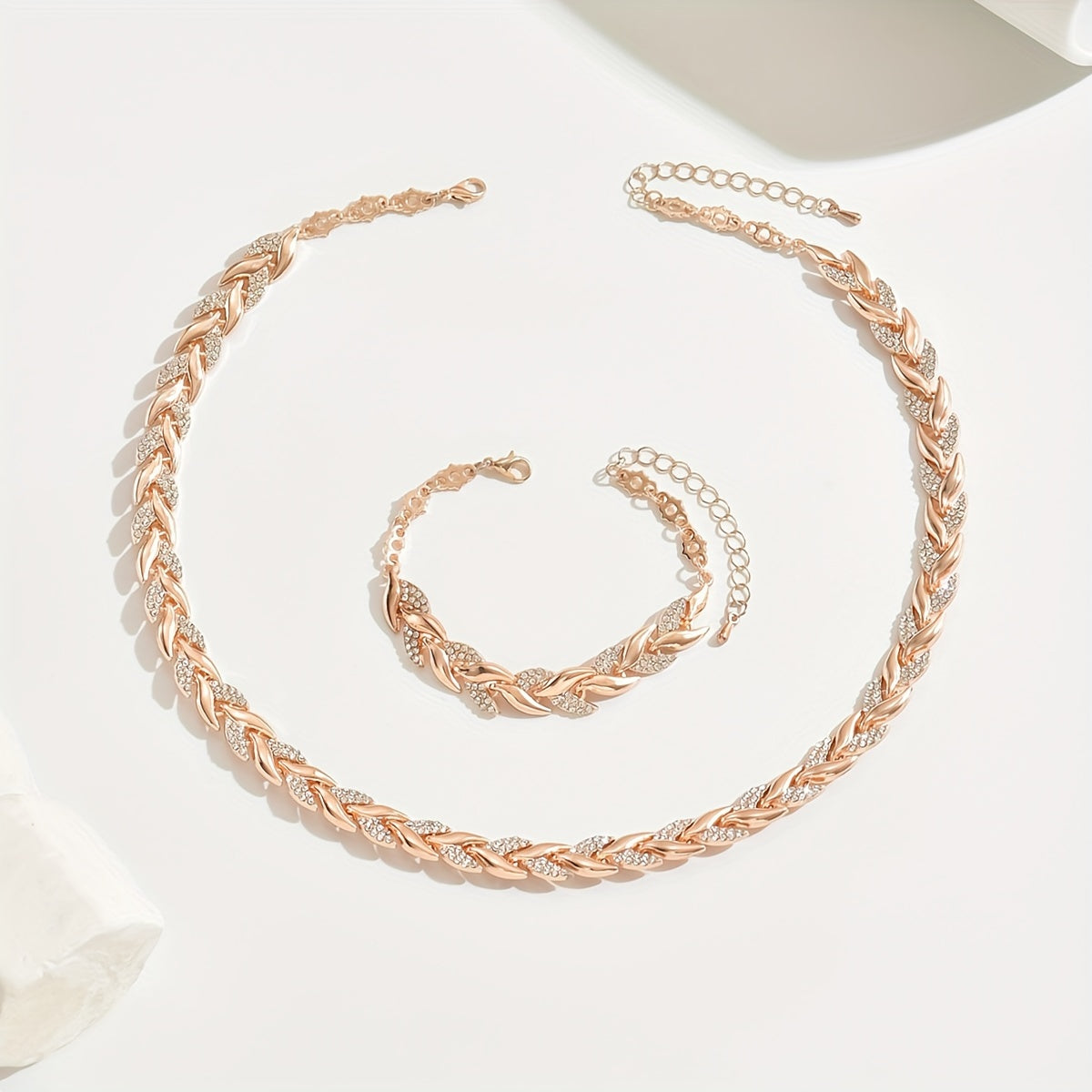 Berthe - Ensemble de Bijoux Épi avec Cristaux