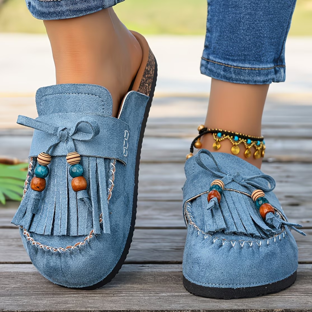Maya | Mocassins bohèmes en daim