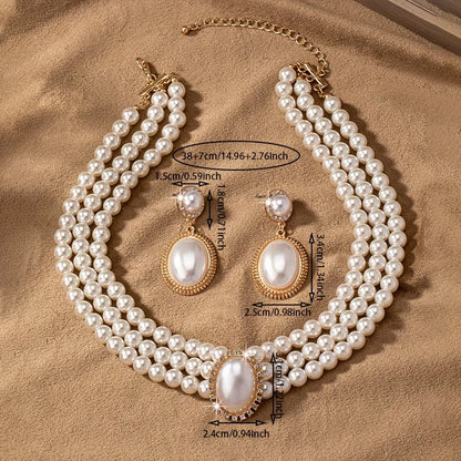Ensemble de Bijoux en Perles Classiques