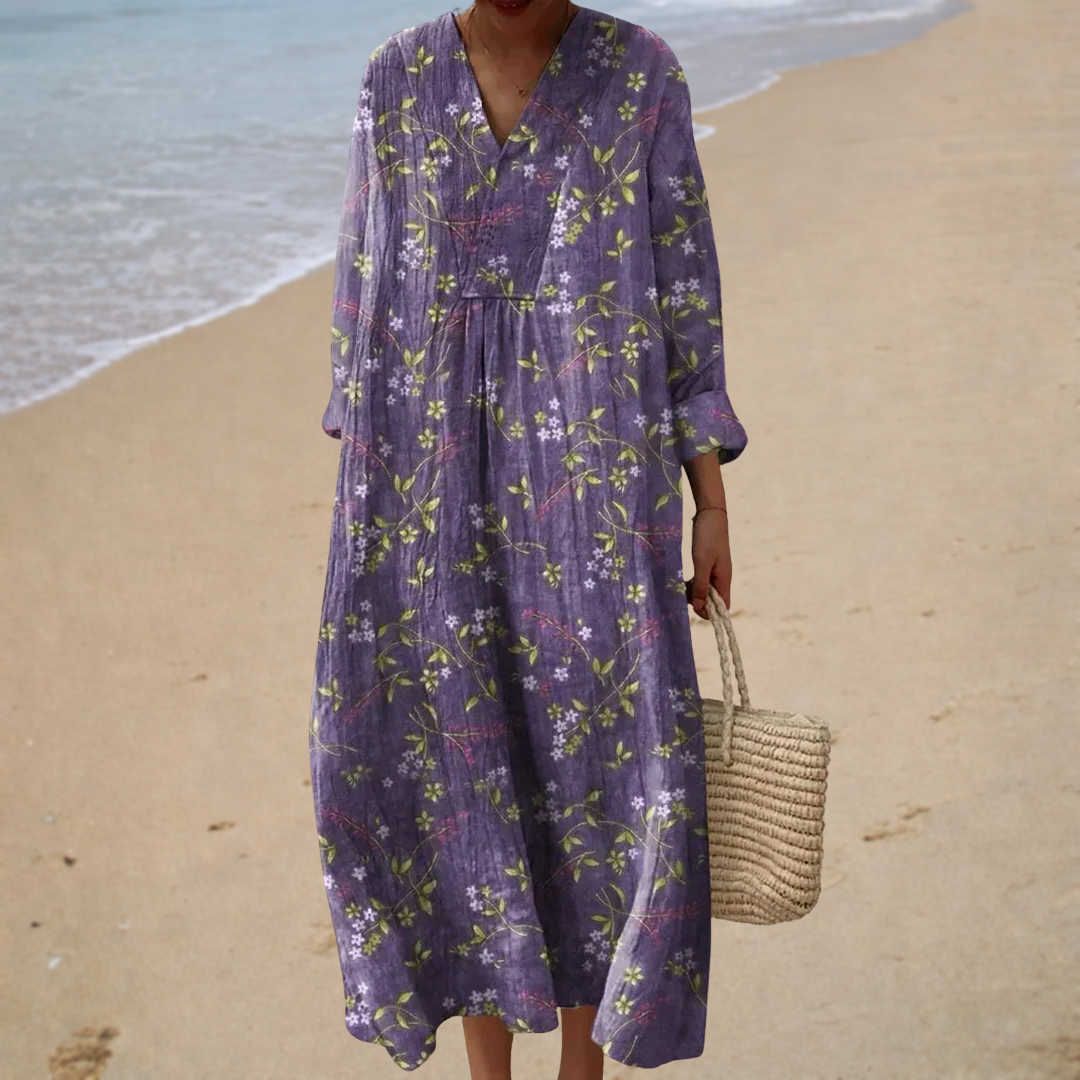 Solène | Robe longue fleurie