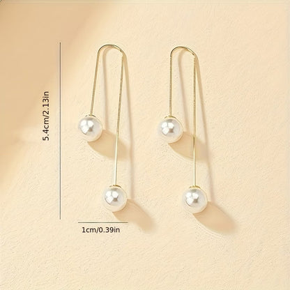 Boucles d'Oreilles Statement Perle Radiante