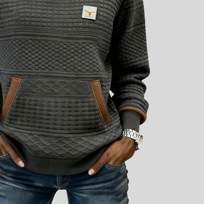 Noelle™ | Sweat col rond color block