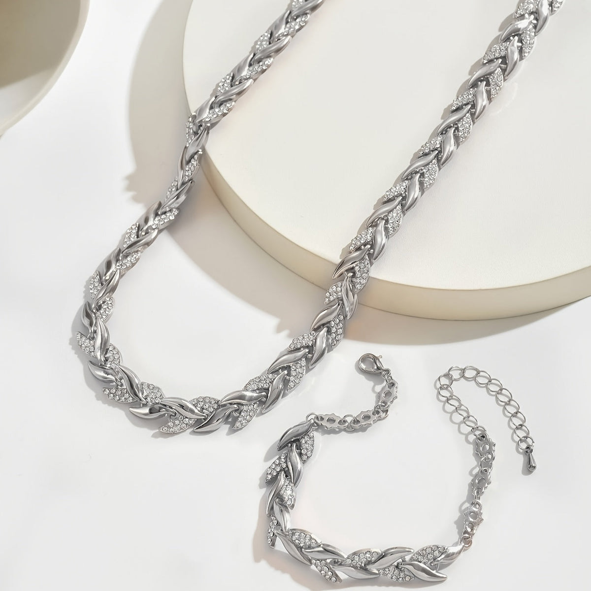 Berthe - Ensemble de Bijoux Épi avec Cristaux
