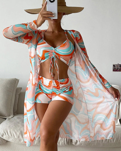 Bloom | Ensemble bikini 3 pièces imprimé