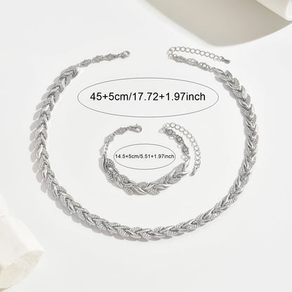 Berthe - Ensemble de Bijoux Épi avec Cristaux