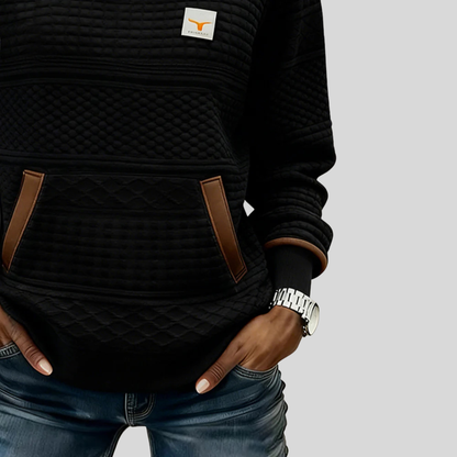 Noelle™ | Sweat col rond color block