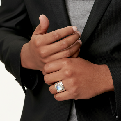 Reyes - Bague Boho en Pierre de Lune