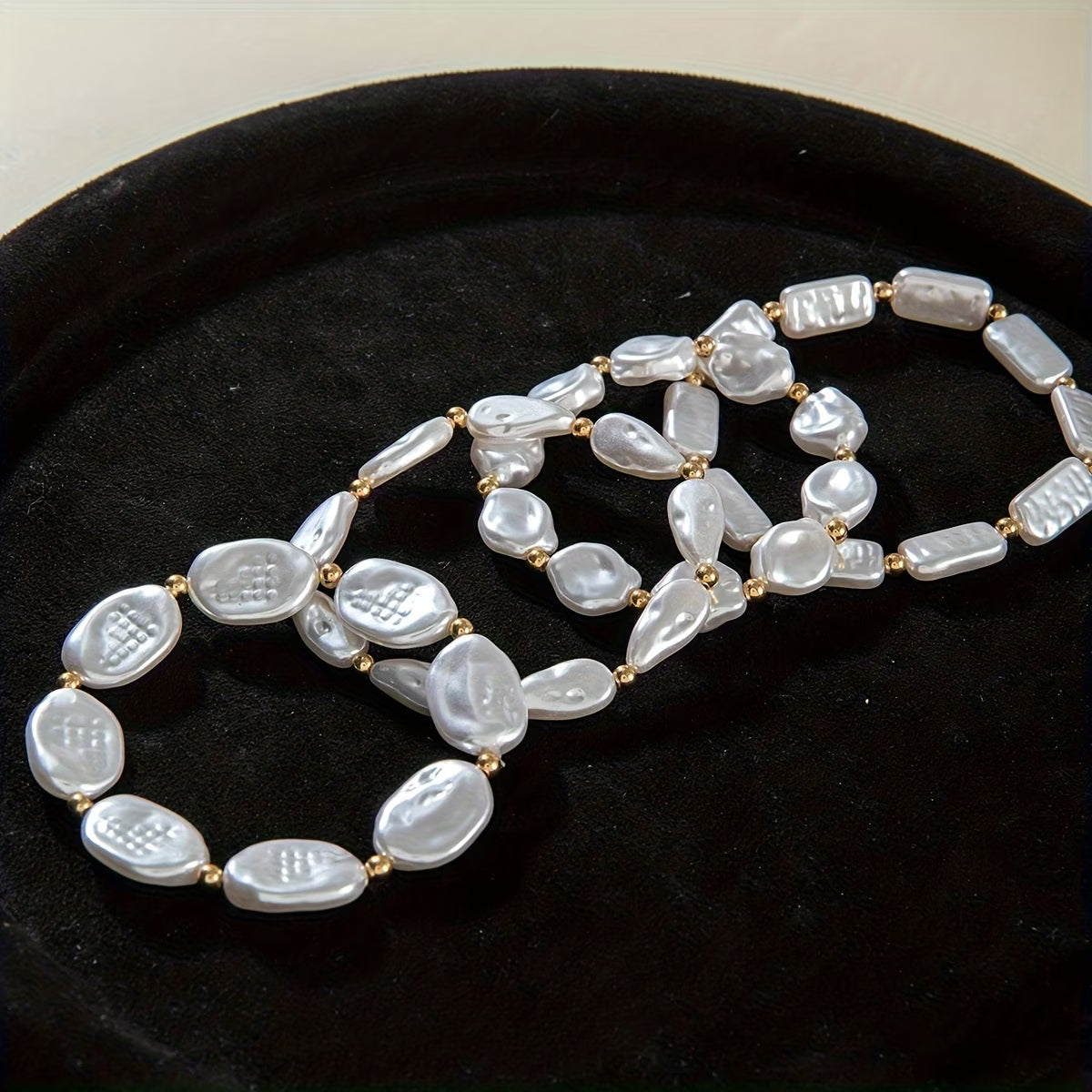 Ensemble de 4 Bracelets en Perles