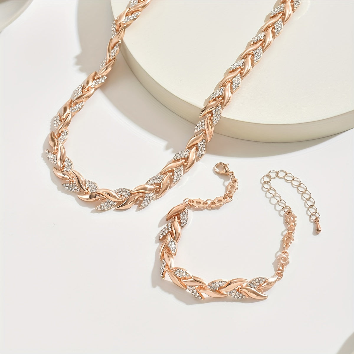 Berthe - Ensemble de Bijoux Épi avec Cristaux