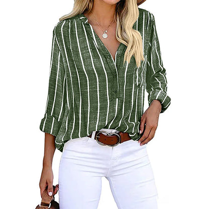 Annie | Blouse rayée boutonnée élégante
