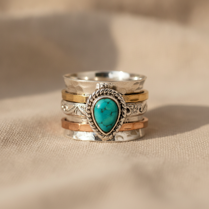 Azzurra™ - Bague Statement avec Turquoise Ovale