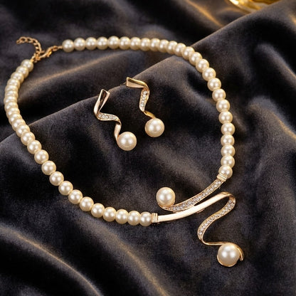 Ensemble de Bijoux Élégant en Perles