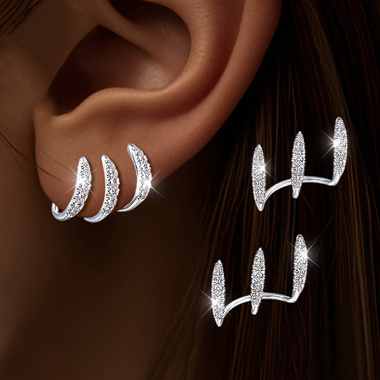 Flore - Boucle d'Oreille Triple Élégante