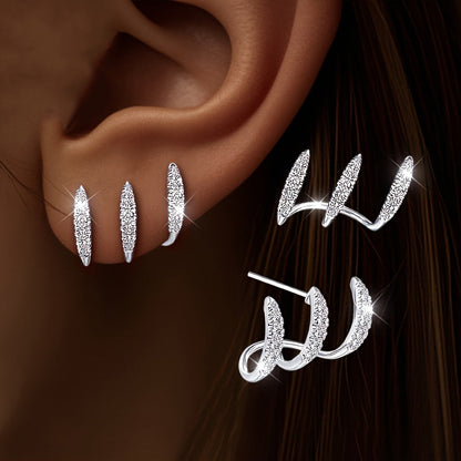 Flore - Boucle d'Oreille Triple Élégante