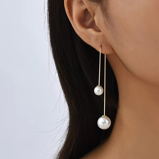 Boucles d'Oreilles Statement Perle Radiante