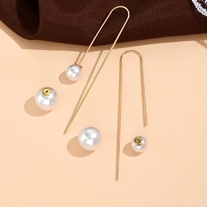 Boucles d'Oreilles Statement Perle Radiante
