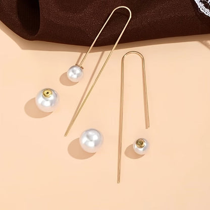 Boucles d'Oreilles Statement Perle Radiante