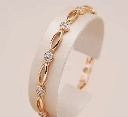 Socorro - Bracelet Doré Élégant avec Zircone
