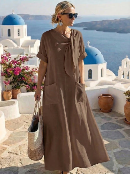 Robe Élégante Fleur™ avec Poches