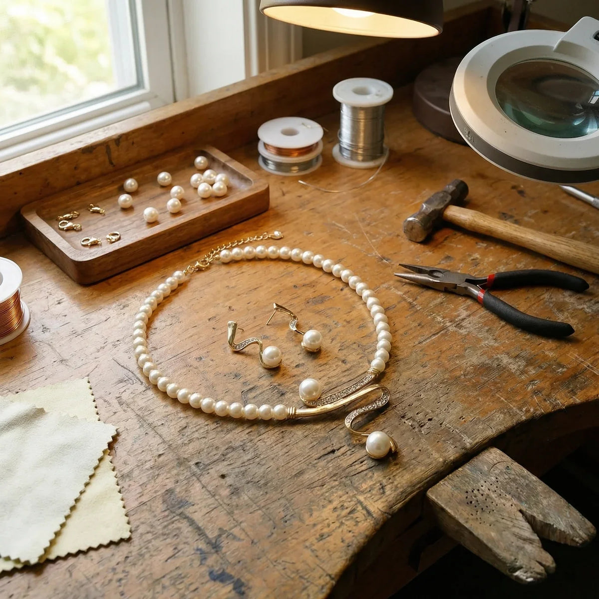 Ensemble de Bijoux Élégant en Perles