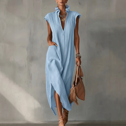 Robe fluide décolleté en V
