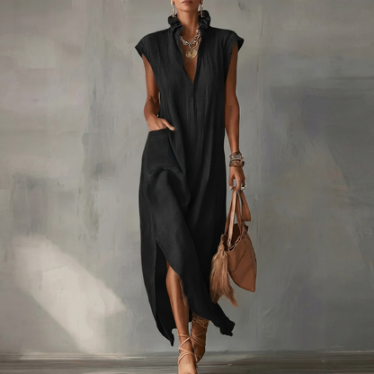 Robe fluide décolleté en V