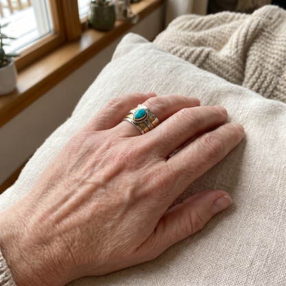 Azzurra™ - Bague Statement avec Turquoise Ovale