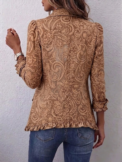 Concepción | Veste Florale Vintage à Volants