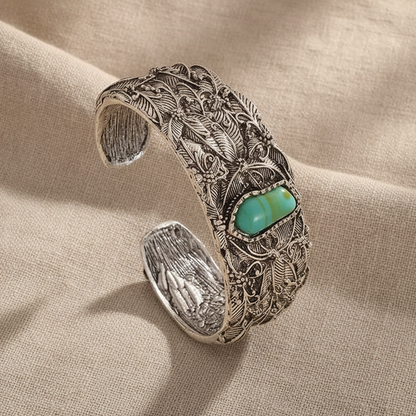 Teodora™ - Bracelet Manchette Vintage en Turquoise